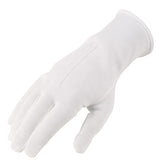 Cotton Ceremonial Gloves with button wrist
