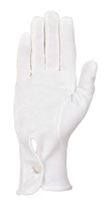 Cotton Ceremonial Gloves with button wrist