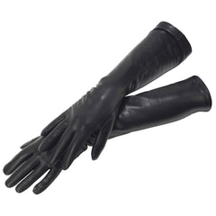 Kelly - Women's Silk Lined Long Leather Gloves