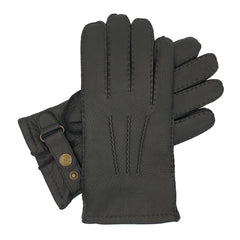 Hamdon - Men's Cashmere Lined Deerskin Glove with Strap