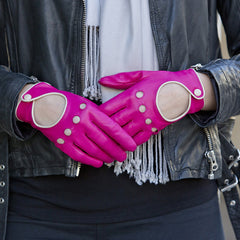 Jules - Women's Contrast Trimmed Driving Gloves