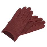 Peggy - Women's Perforated Leather Gloves