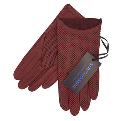 Peggy - Women's Perforated Leather Gloves