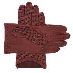 Peggy - Women's Perforated Leather Gloves