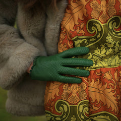 Peggy - Women's Perforated Leather Gloves