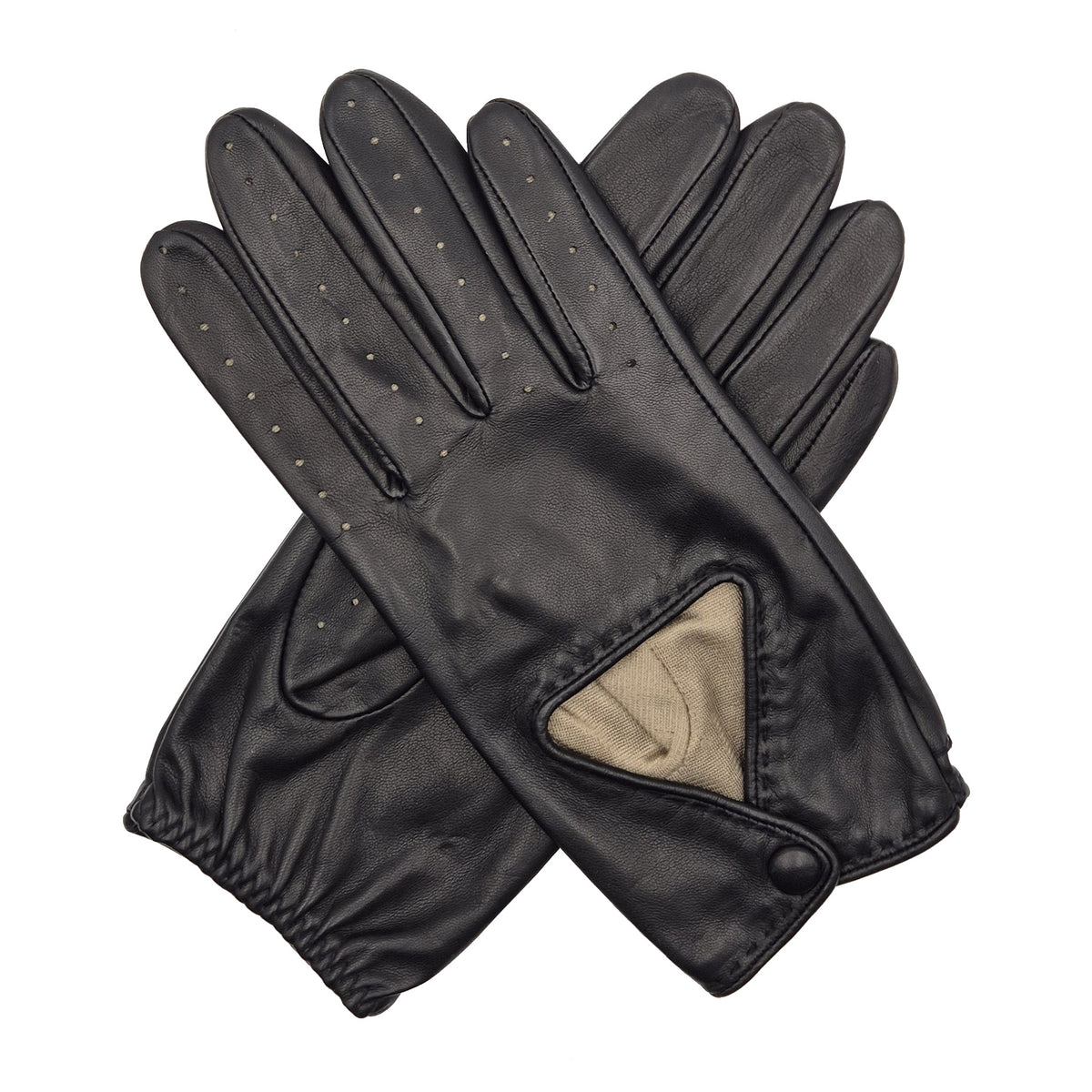 Serena - Women's Silk Lined Leather Driving Gloves