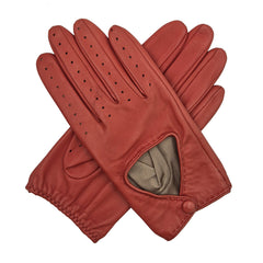 Serena - Women's Silk Lined Leather Driving Gloves