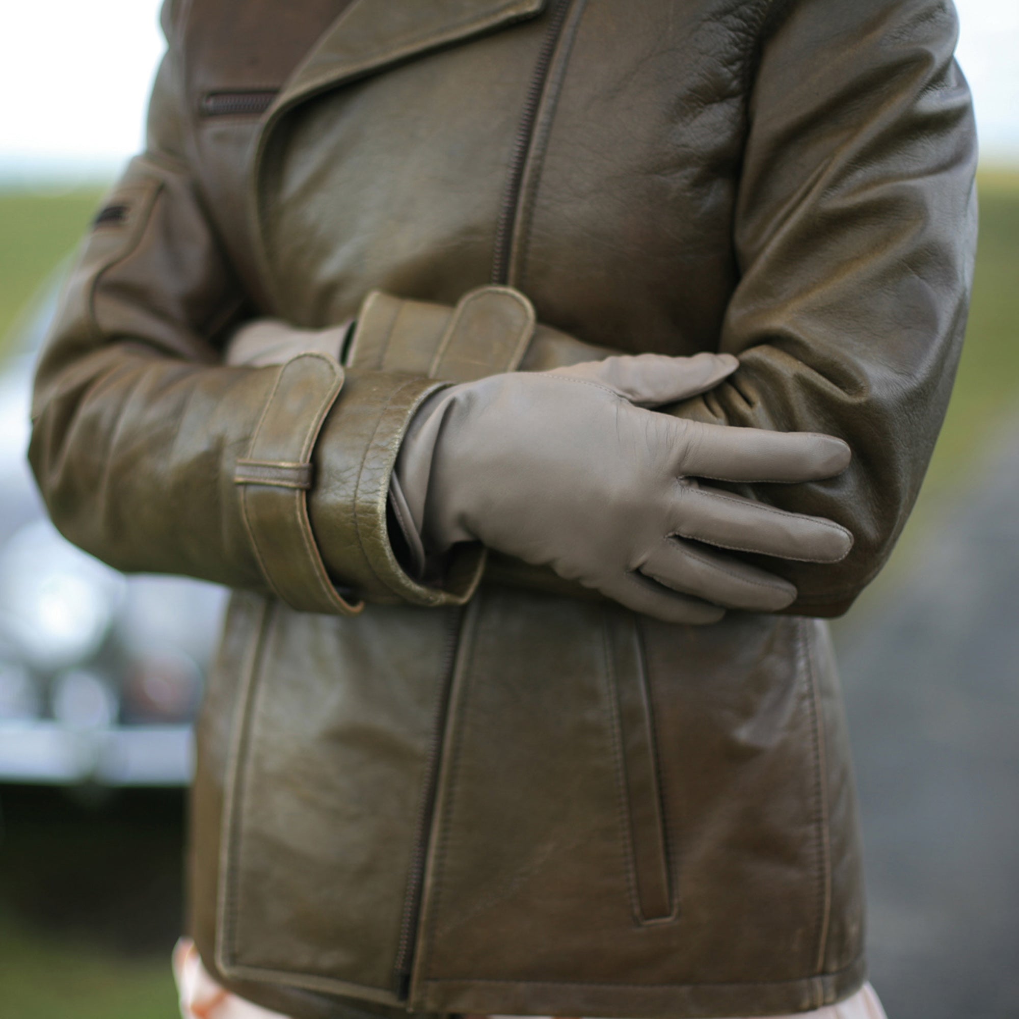 Eve - Women's Silk Lined Leather Gloves