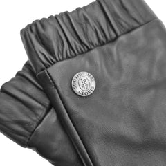 Joan - Women's Cashmere Lined Leather Gloves with Ruched Cuff