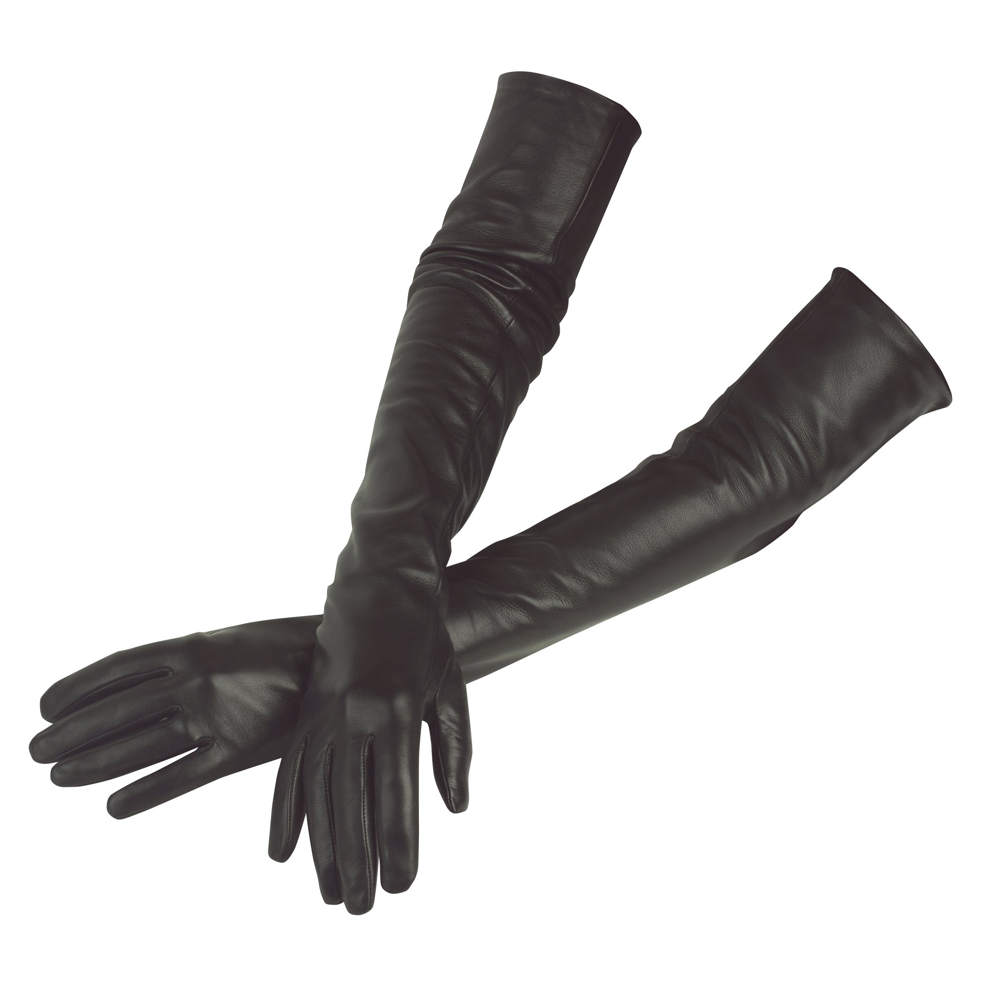 Kelly - Women's Silk Lined Long Leather Gloves