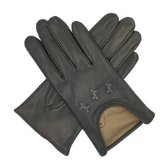 Louisa - Women's Short Silk Leather Gloves