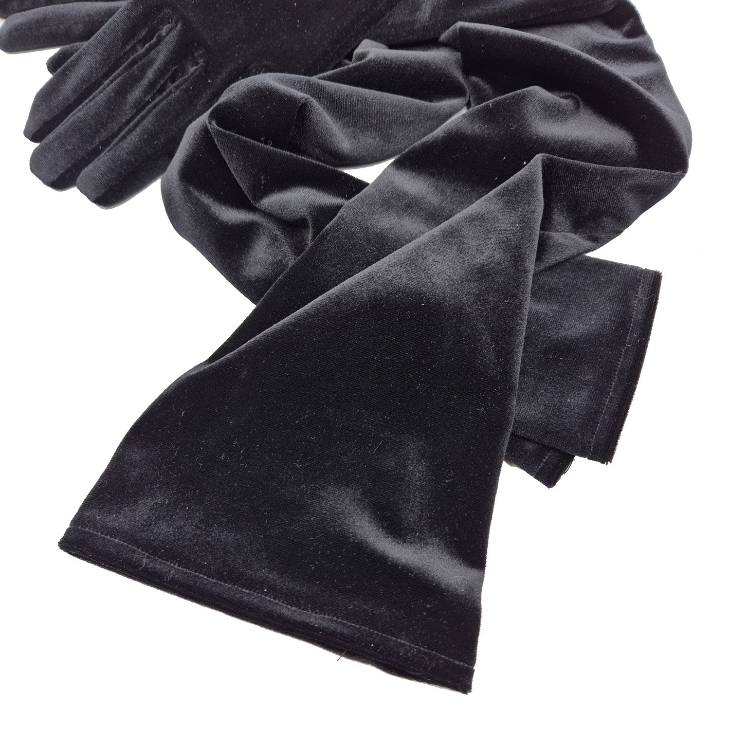 Mae - Long Velvet Evening Glove