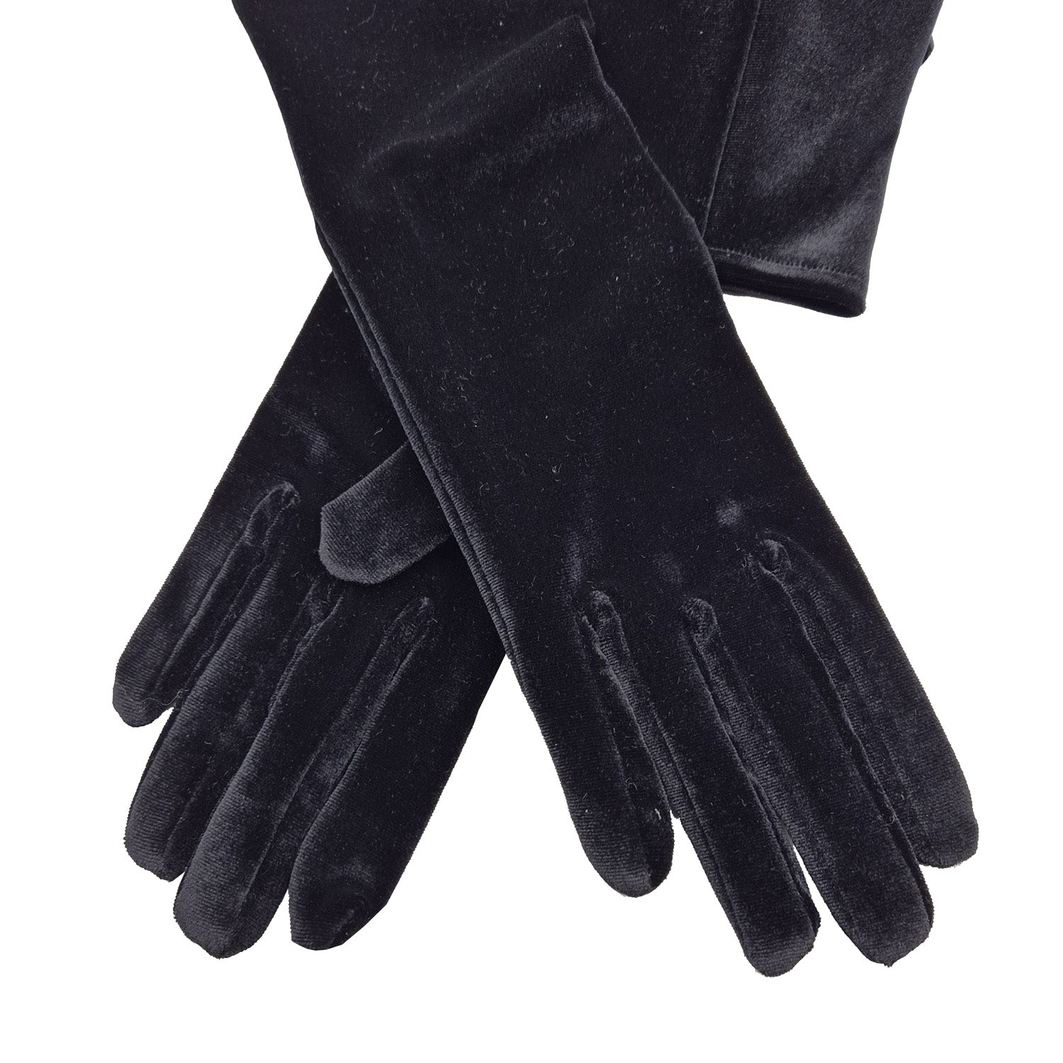 Mae - Long Velvet Evening Glove