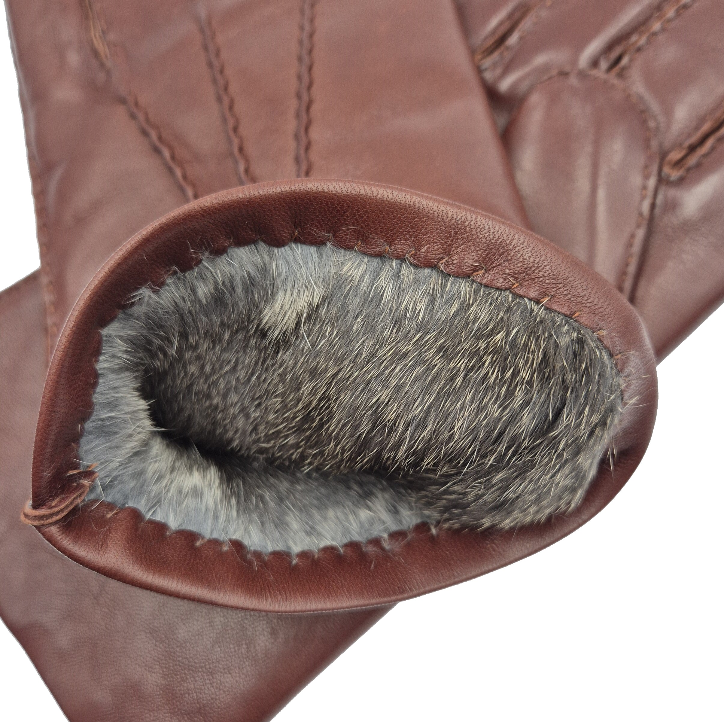 Montacute - Men's Hand Sewn Fur Lined Leather Gloves