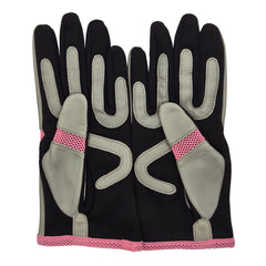 Vanessa - Women's Unlined Leather & Fabric Gloves