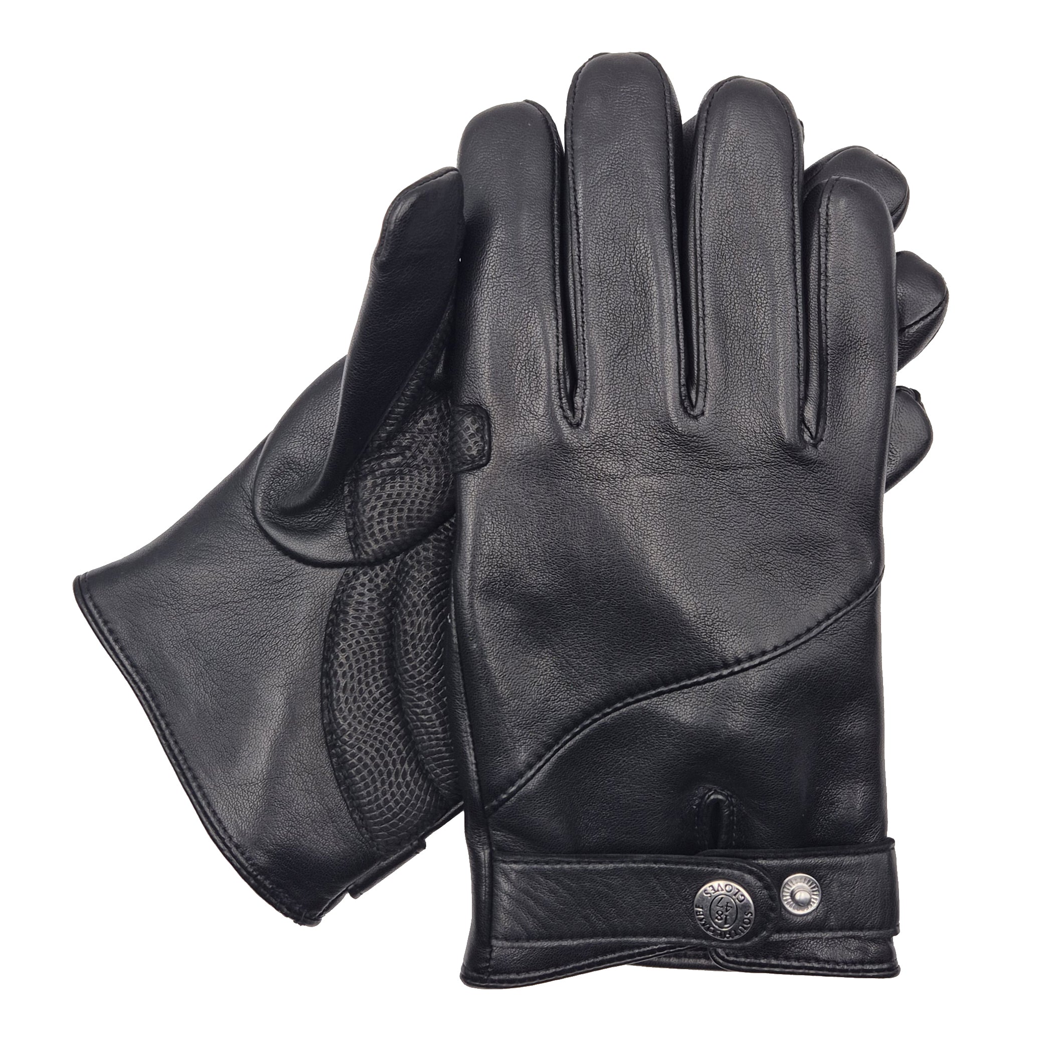 Men's Winter Leather Cycling Gloves