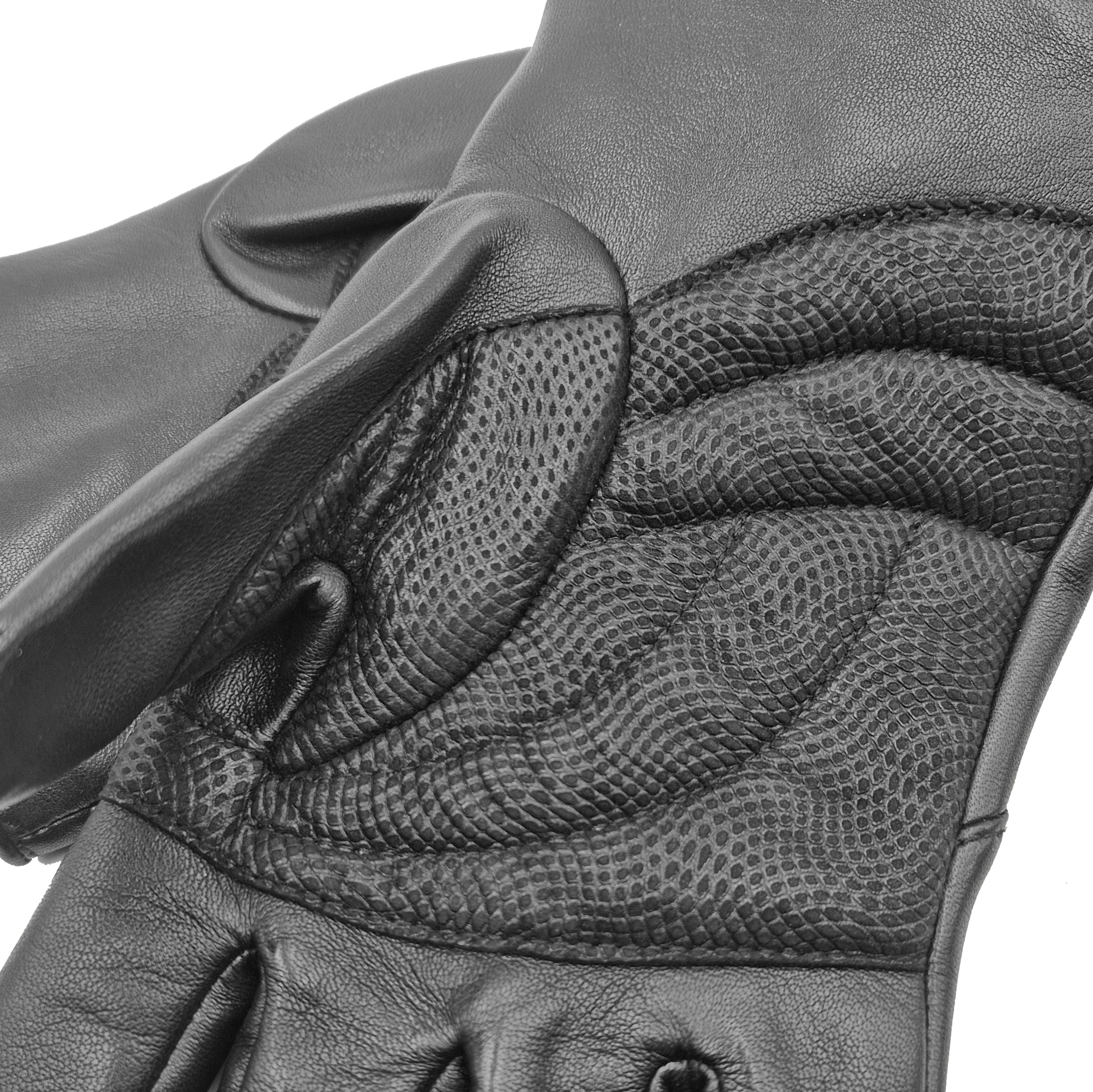 Men's Winter Leather Cycling Gloves