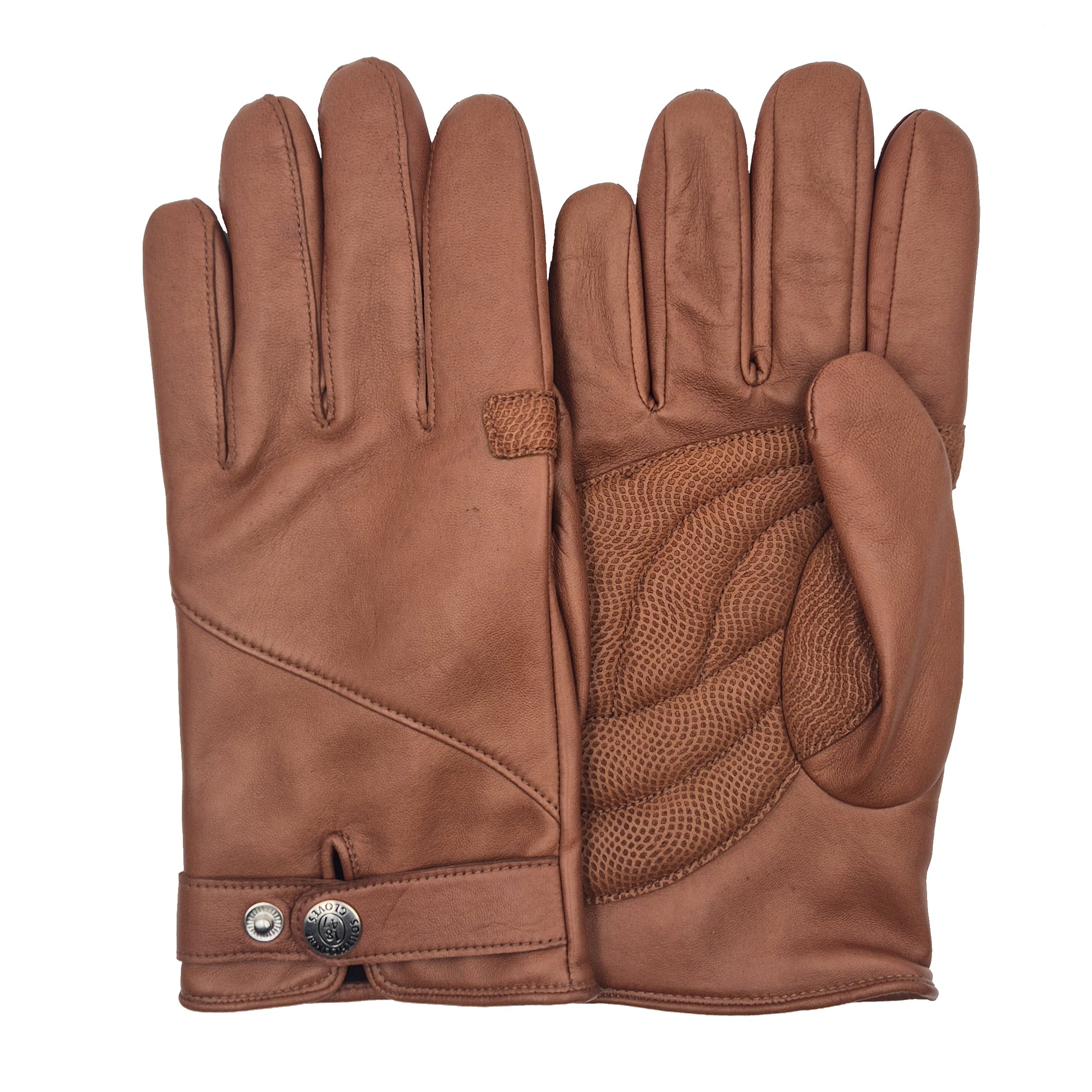 Men's Winter Leather Cycling Gloves
