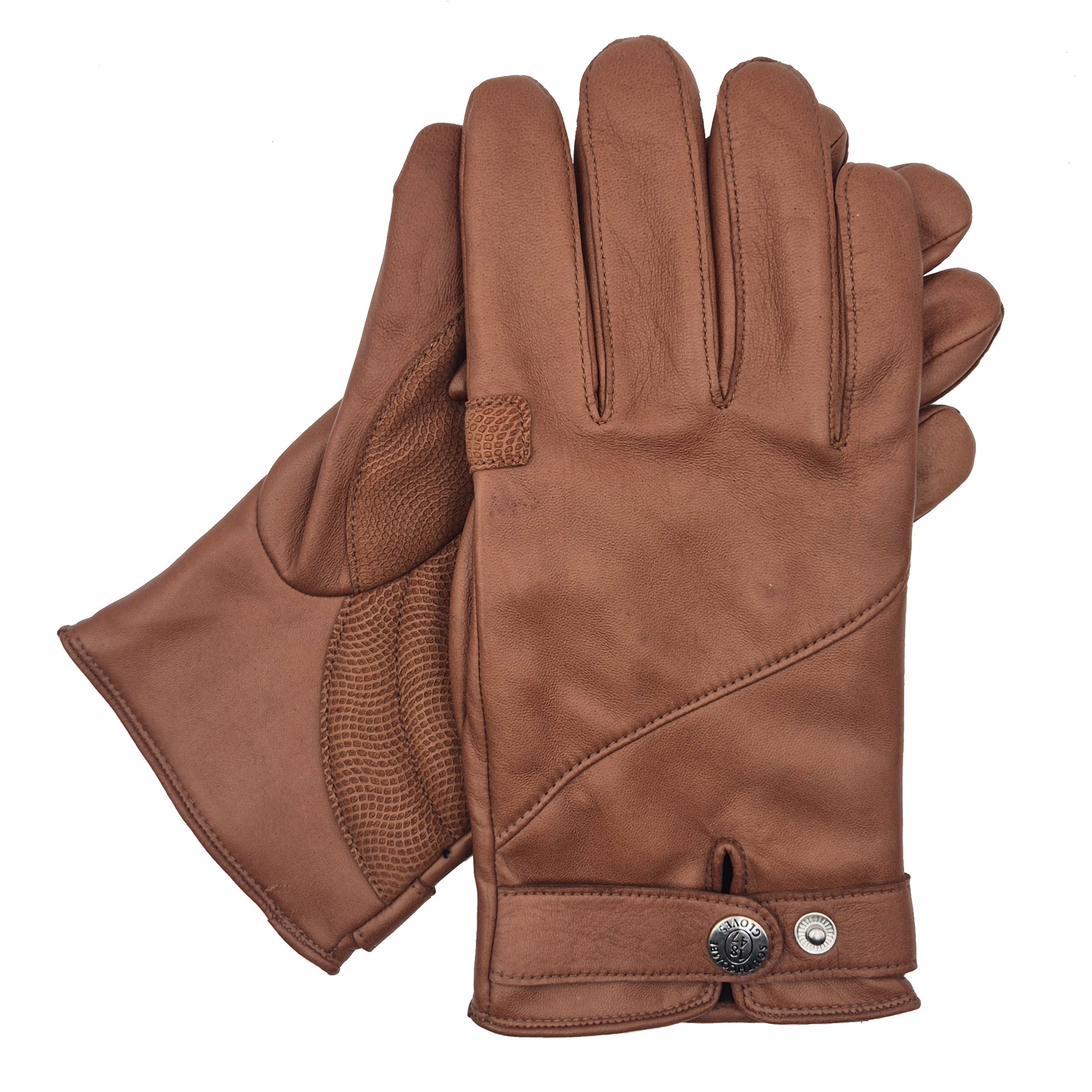 Men's Winter Leather Cycling Gloves
