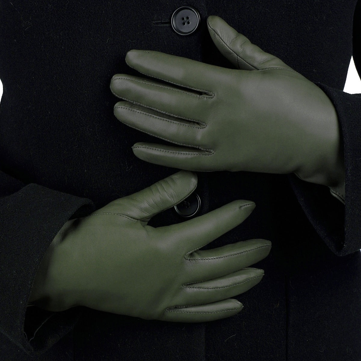 Eve - Women's Silk Lined Leather Gloves