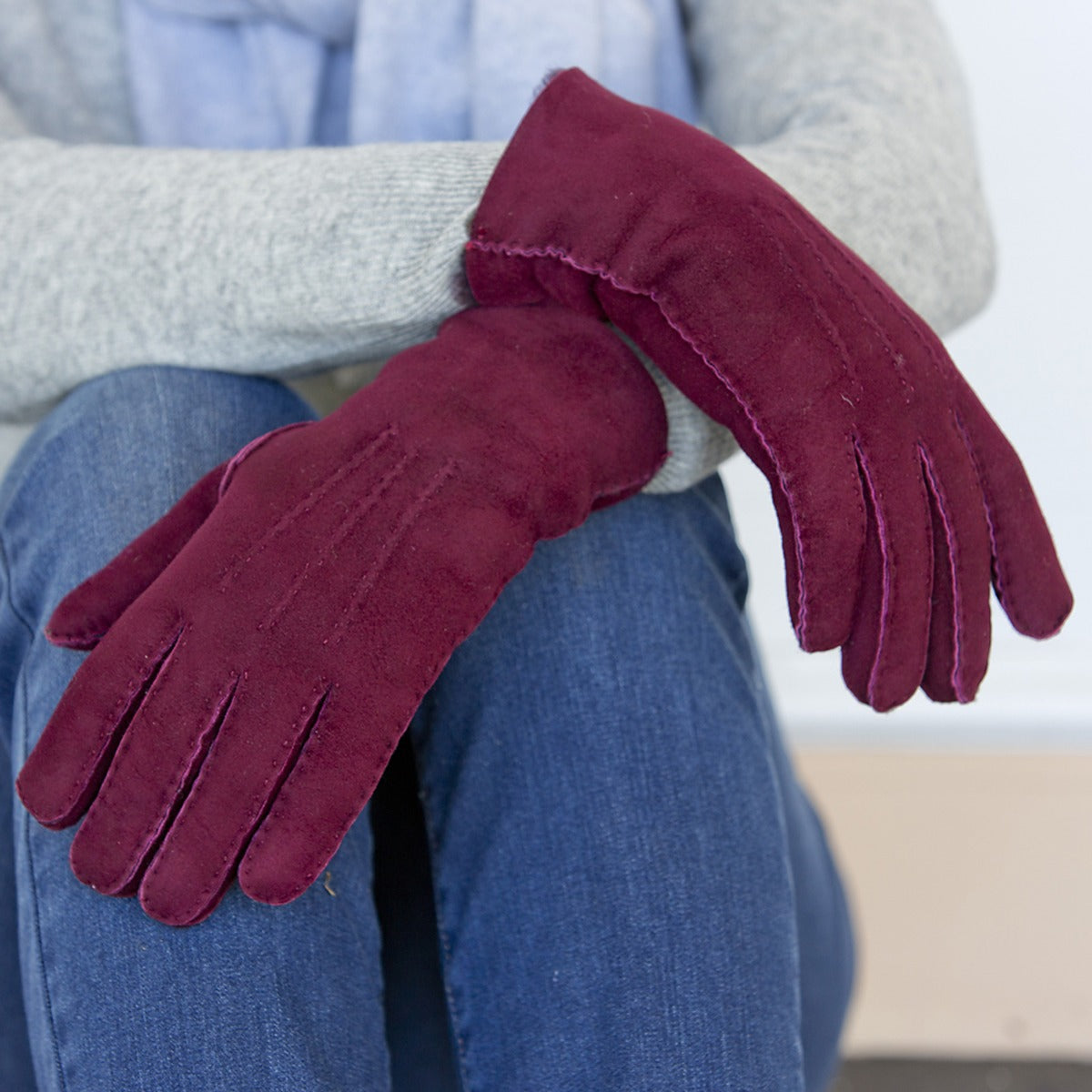 Fern - Women's Sueded Sheepskin Gloves