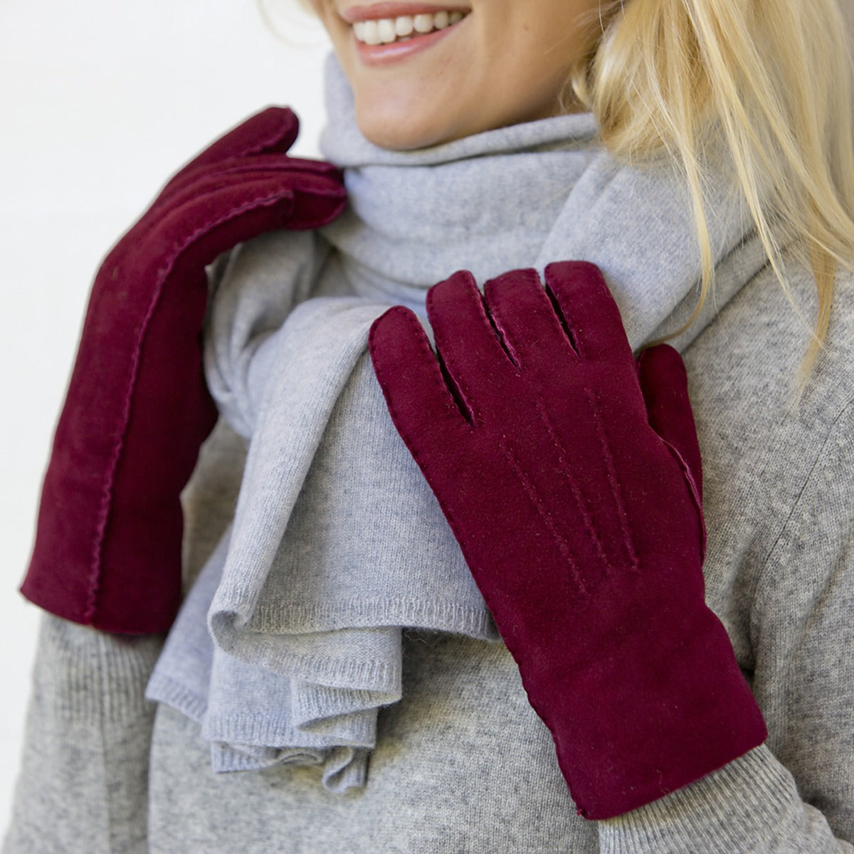 Fern - Women's Sueded Sheepskin Gloves