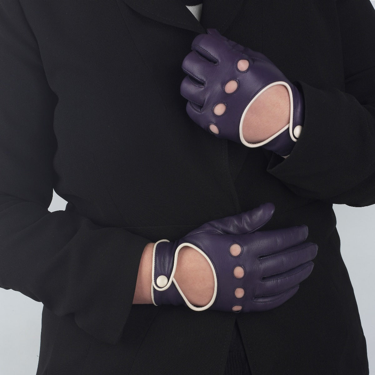 Jules - Women's Contrast Trimmed Driving Gloves