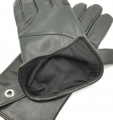 Men's Winter Leather Cycling Gloves