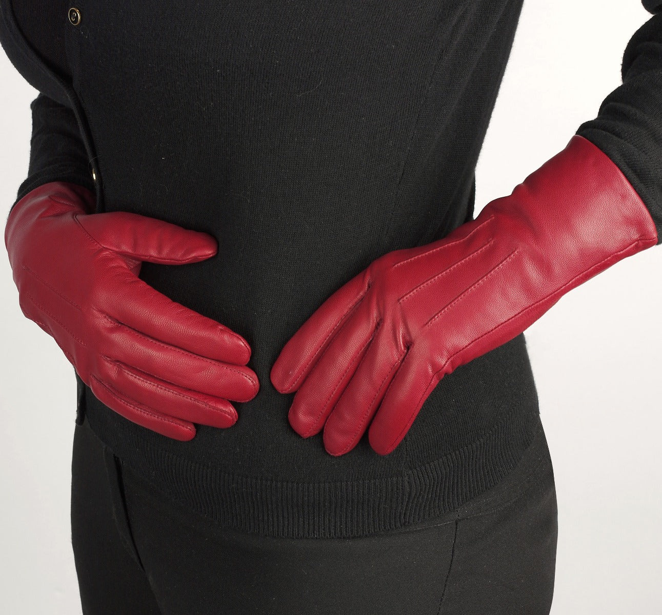 Mabel - Women's Warm Lined Leather Gloves