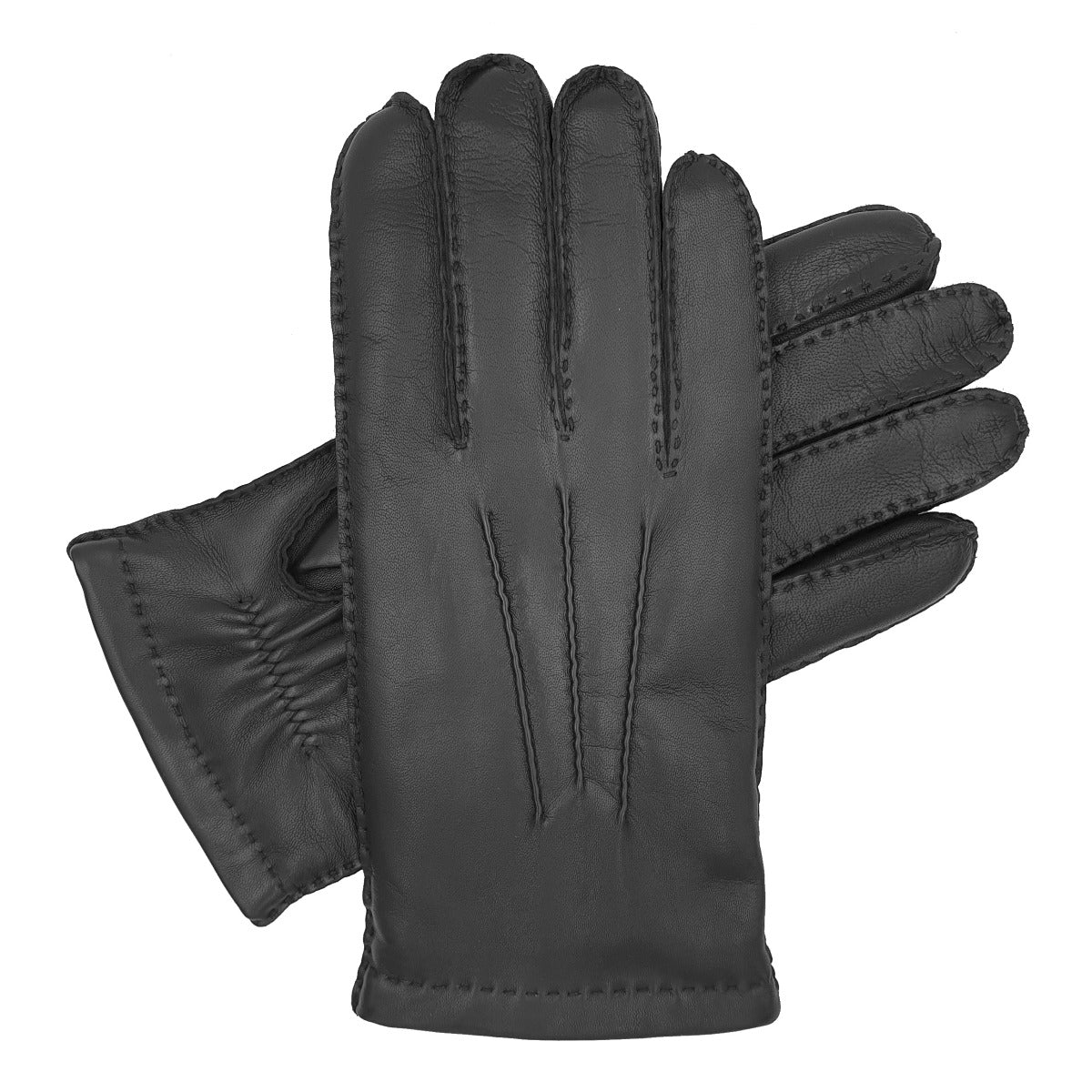 Trent - Men's Hand Sewn Cashmere Lined Leather Gloves