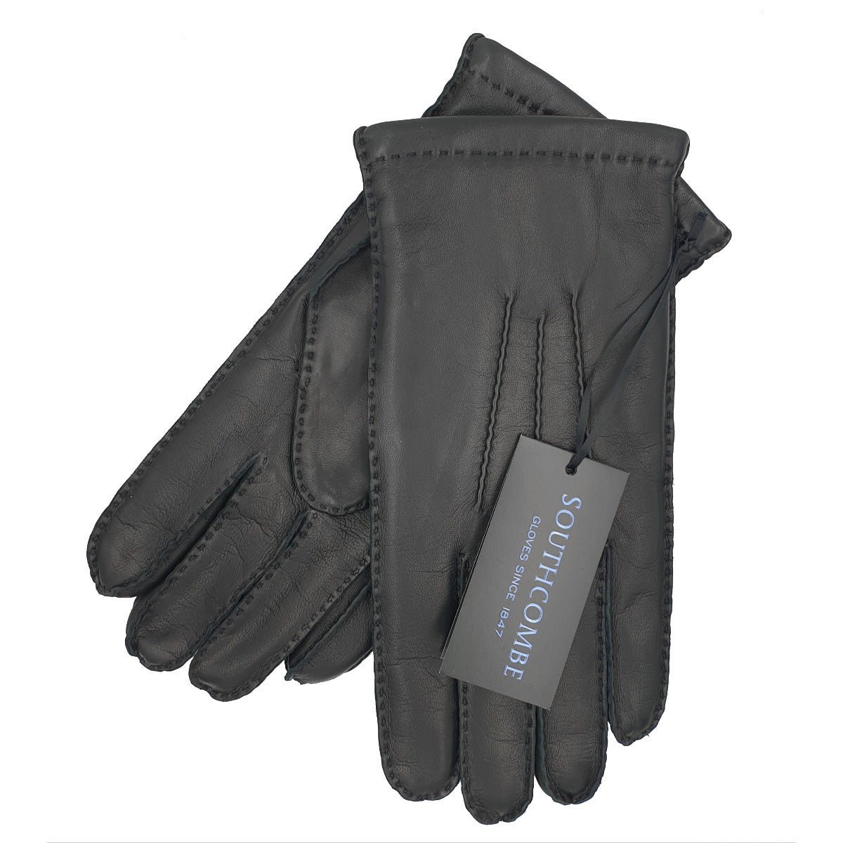 Trent - Men's Hand Sewn Cashmere Lined Leather Gloves