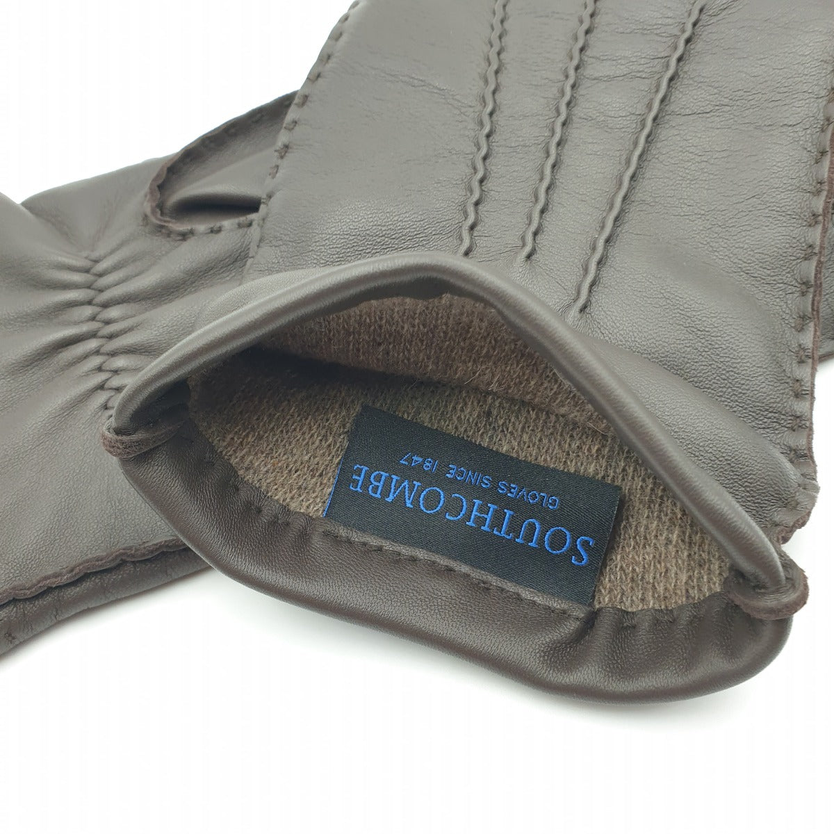 Trent - Men's Hand Sewn Cashmere Lined Leather Gloves