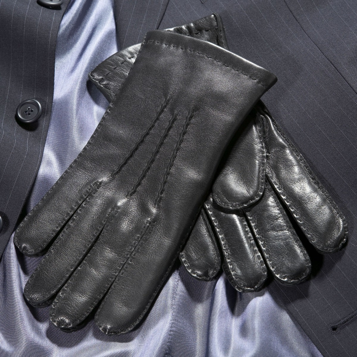 Trent - Hand Sewn Cashmere Lined Leather Gloves