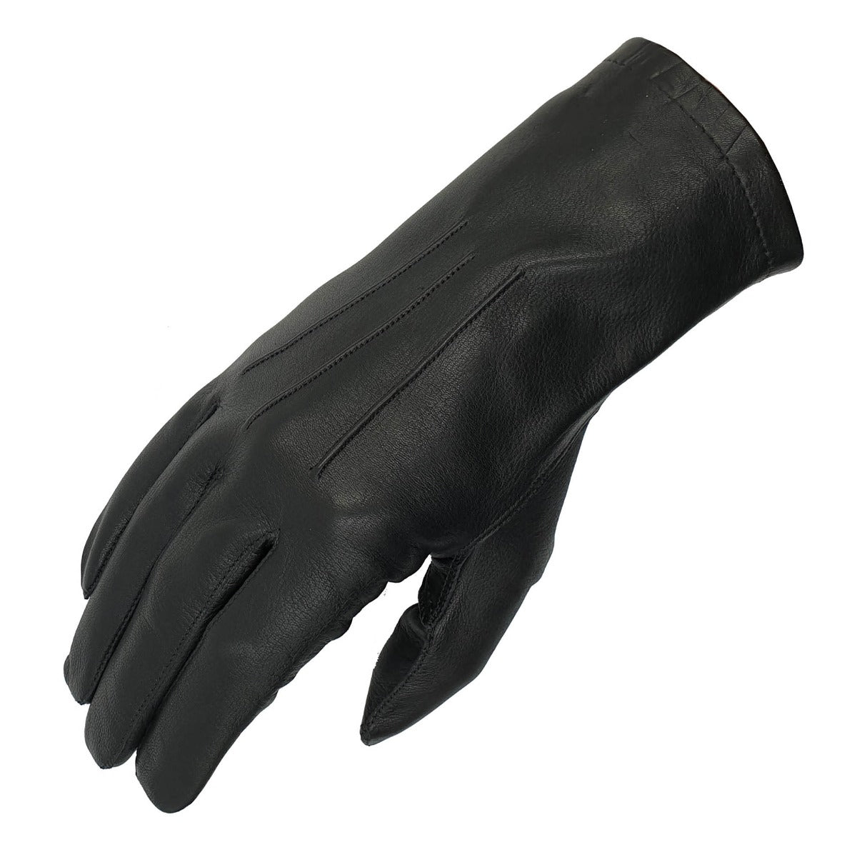 Unlined Uniform Leather Gloves - Black / 6 (Male) Unlined Uniform Leather Gloves - Black / 6 (Male)