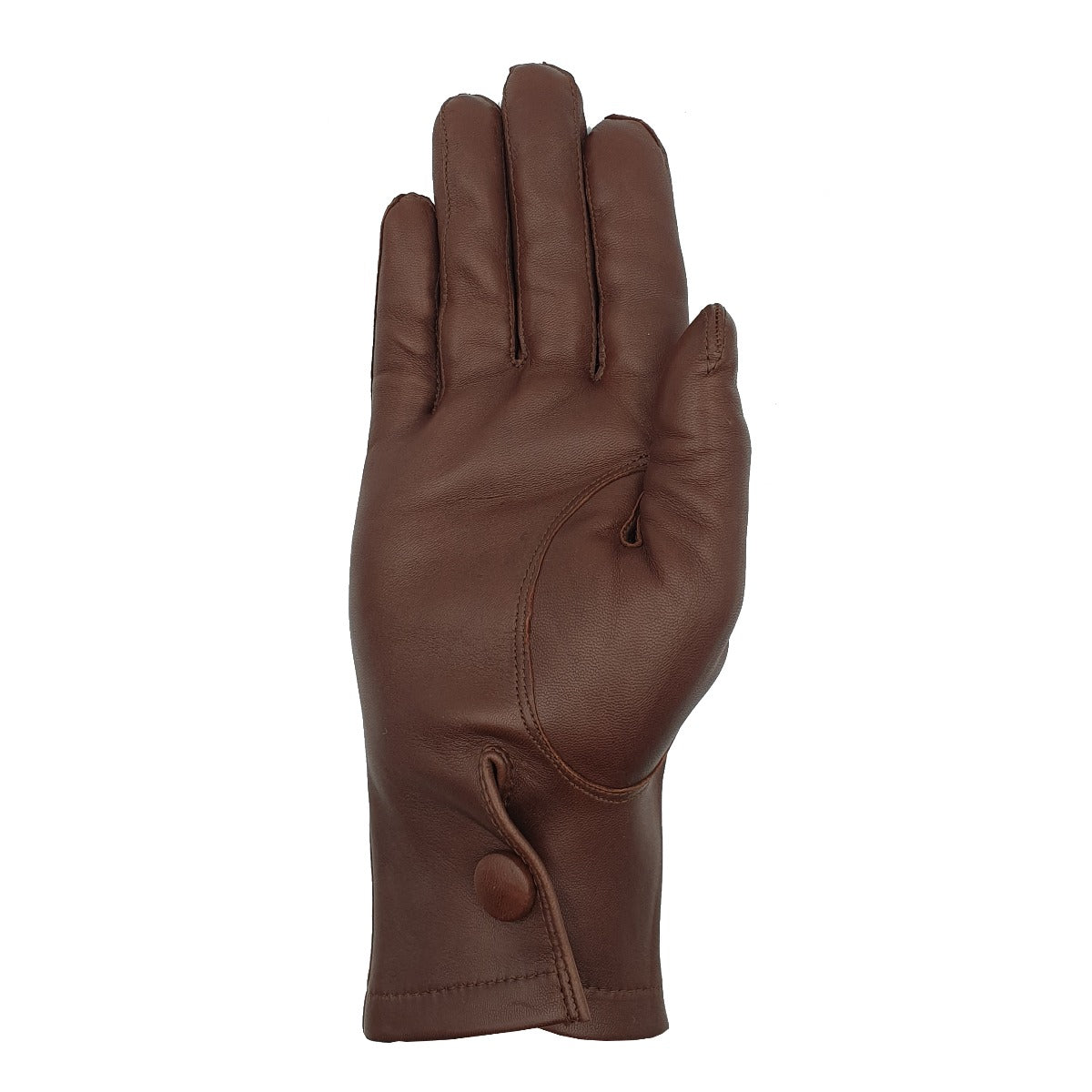 Unlined Uniform Leather Gloves-Male-Brown-8 Unlined Uniform Leather Gloves-Male-Brown-8