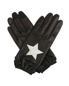 Stella - Silk Lined Star Leather Gloves