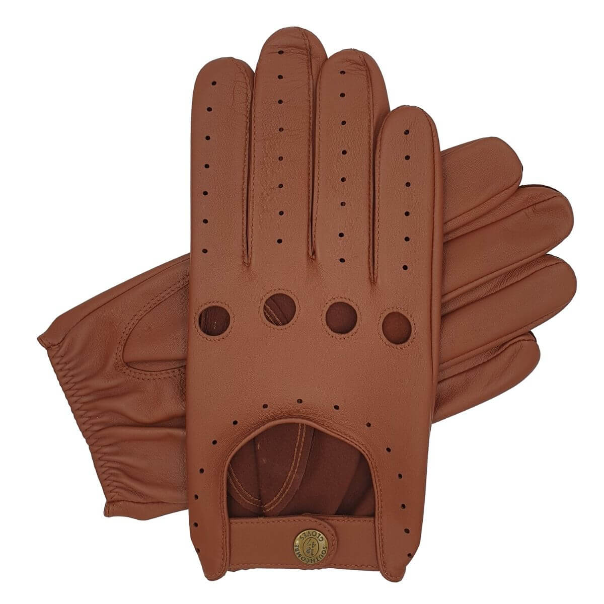 Southcombe Cooper - Men's Unlined Leather Driving Glove - Tan