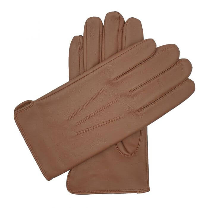 Southcombe Hinton - Silk Lined Leather Gloves Tan