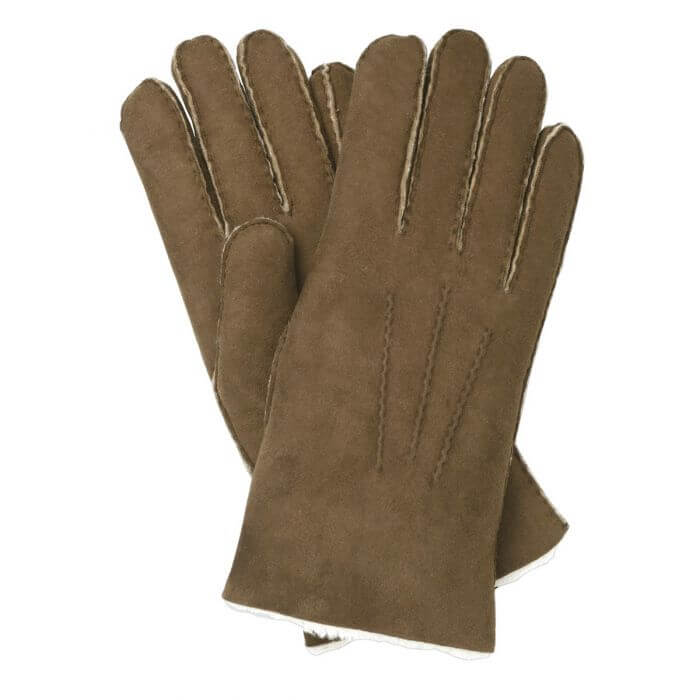 Southcombe Thorne - Sueded Sheepskin Gloves Brown